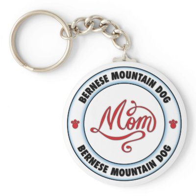 BERNESE MOUNTAIN DOG mum Keychains by cartoondogs