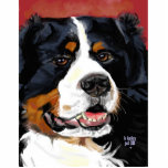 Bernese Mountain Dog photo sculpture keychain