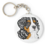 Bernese Mountain Dog Pup Keychains