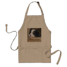 Bernese Mountain Dog Puppy -  Thinking of you Apron