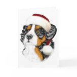Bernese Mountain Dog Santa Pup Cards