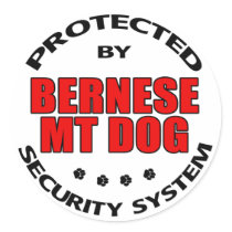 Bernese Mountain Dog Security Sticker