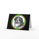 Bernese Mountain Dog St. Pats Greeting Card