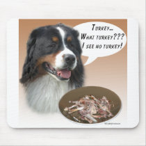 Bernese Mountain Dog Turkey Mouse Mats