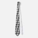 Bernese Mountain Dog with Big Tongue Men's Necktie