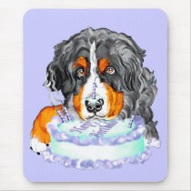 Bernese Mt Dog Cake Face Birthday