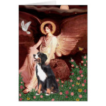 Bernese - Seated Angel Greeting Cards