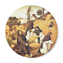 Bernhard Altar Scenes From The Life Of Saint Berna Magnet