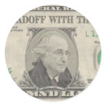 Bernie Madoff With The Money - Damn'd Liar Round Stickers