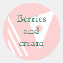 Berries and cream sticker