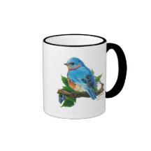 Berry Bluebird Coffee Mug