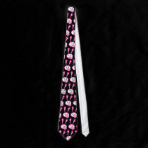 Berry Bunny bubble pattern ties