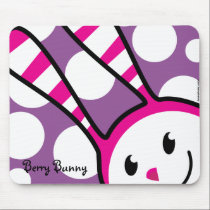 Berry Bunny - Peek-A-Boo mousepads