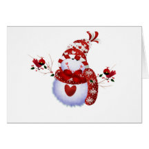 Berry Cute Snowman Card