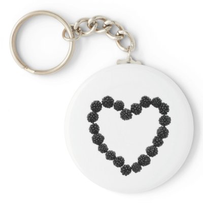 Berry Heart Keychain by KasRybka
