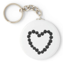 Berry Heart Keychain