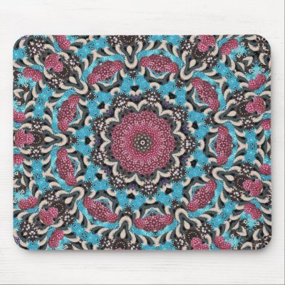 Berry Kaleidoscope Mouse Mat by sharpcreations