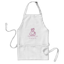 Berry Pink Mended Hearts Coffee Apron