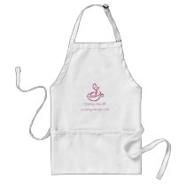 Berry Pink Morning Without Coffee Apron
