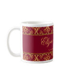 Berry Red Cluster Wedding Mug