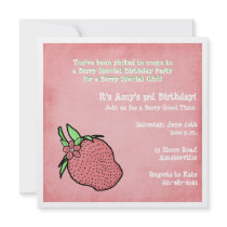 Berry Sweet Birthday Party Invitation