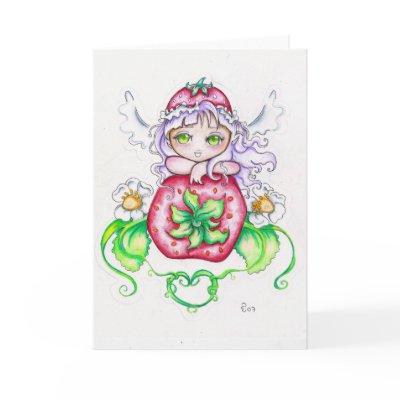 berry sweet greeting card by valarie79