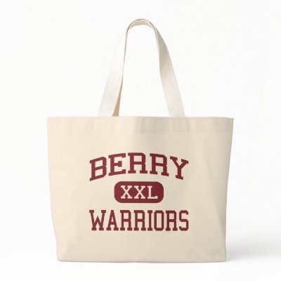 Berry - Warriors - Middle School - Lebanon Ohio Tote Bag by customteamsportswear