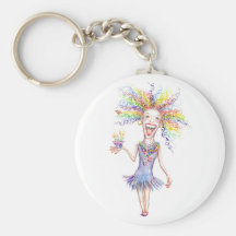 Bertha the Birthday Broad keychain
