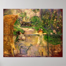 Berthe Morisot-Chair in the garden Posters