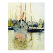 Berthe Morisot - Midina at the entrance to the Isl Postcard