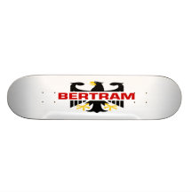 Bertram Surname Skate Board