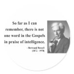 Bertrand Russell Quote 2b Round Sticker