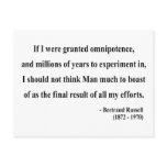 Bertrand Russell Quote 4a Postcard