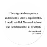 Bertrand Russell Quote 4a Round Stickers