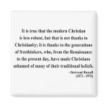 Bertrand Russell Quote 6a Fridge Magnet