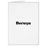 Berwyn Classic t shirts Greeting Card