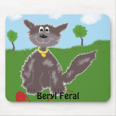 Beryl Feral Mouse Mat by PS_DESIGNS