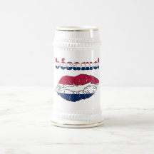 Bésame! in American Flag Colours Coffee Mug