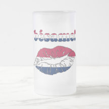 Bésame! in American Flag Colours Mugs