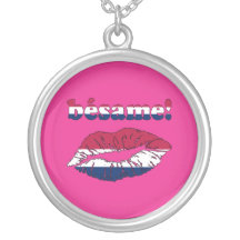 Bésame! in American Flag Colours Pendant