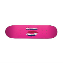 Bésame! in American Flag Colours Skate Board Decks