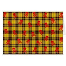 BeSkulled Plaid Card