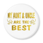 Best Aunt & Uncle Refrigerator Magnet