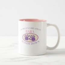 Best Baba Hands Down T-shirt Coffee Mug