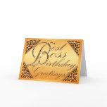 Best boss birthday greeting cards