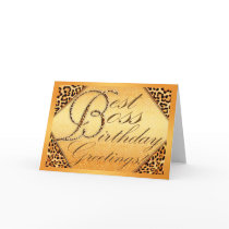 Best boss birthday greeting cards