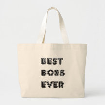 Best Boss Ever Canvas Bags