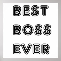 Best Boss Ever Poster