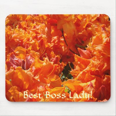 BEST BOSS GIFT Mousepad Azalea Rhodies Christmas by Basleeartprintgifts