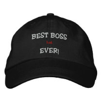 BEST BOSS (hat) EVER! Baseball Cap